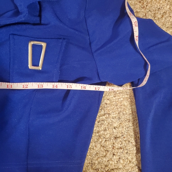 Vintage Lew Magram 2 Piece Blue Dress Suit with Jacket - Picture 6 of 6